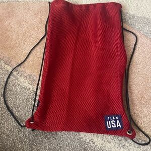 unisex team usa drawstring sports bag